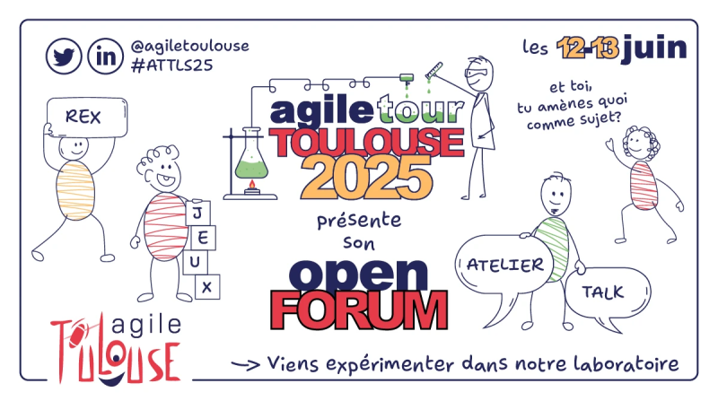 Fichier:Affiche Open Forum Agile Tour Toulouse 2025.png